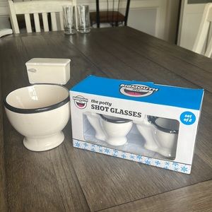 Potty Shot Glasses & ☕️ Mug